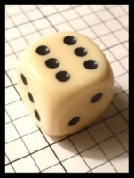 Dice : Dice - 6D Pipped - Ivory 1 inch Large - Ebay Apr 2012